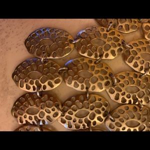 Brass look necklace